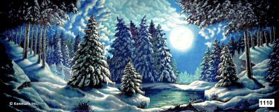 Snow Forest w/Moon